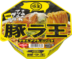 豚園 袋麺 の二郎インスパイア系 レンジ麺とはどう違う ご飯にのせたい８万のもの
